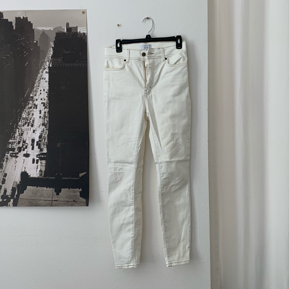 & Other stories high rise white denim